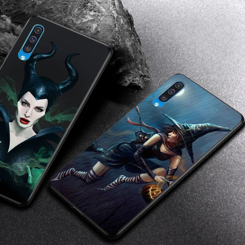 WEBBEDEPP Хэллоуин злая ведьма Мягкий ТПУ чехол для Samsung Galaxy S6 S7 Edge S8 S9 S10 Plus S10e |