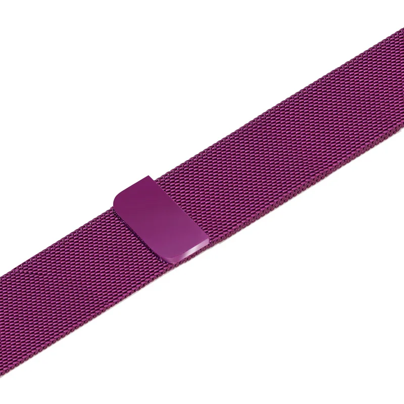 11purple Миланский ремешок для часов аpple 4 3 наручных часов iwatch, ремешок 42 мм, 38 мм, Версия 44 мм 40 мм Миланский Браслет для наручных часов iwatch серии 4/3/2/1 для Apple с разъемом - Цвет ремешка: 11purple