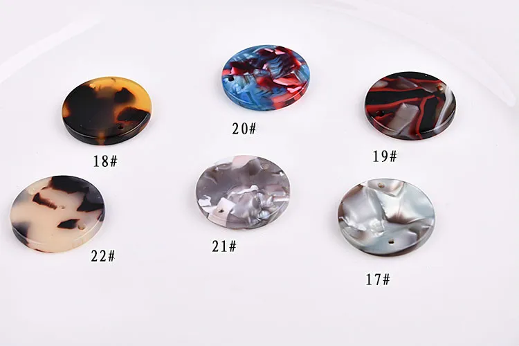 DIY accessories South Korea wind circle half round Harajuku acetate earrings pendant material | Украшения и аксессуары