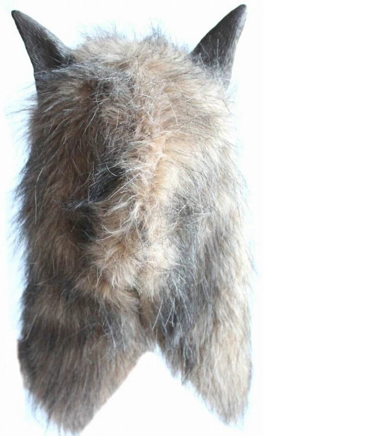 Halloween Creepy Animal Head Grey Werewolf Wolf Mask Fur Masquerade Masks props Cosplay Costume Toys carnaval mask horror latex | Дом и сад