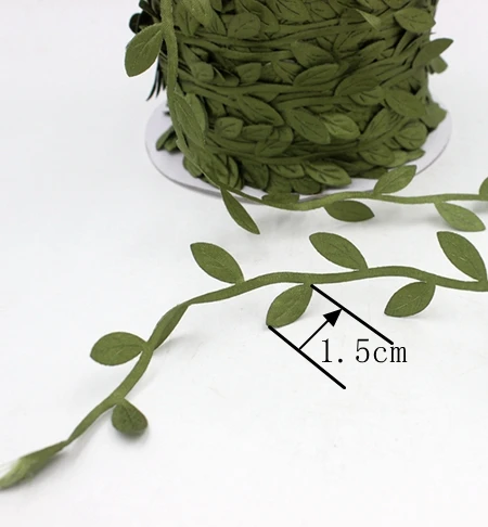 Недорогие искусственные шелковые листья 5 метров цветок для свадебного