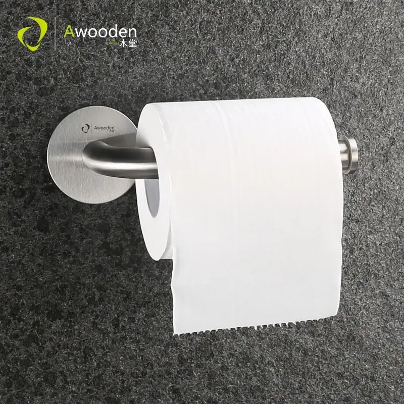 Awooden рулон бумажный держатель для ногтей бесплатный инструмент боковая