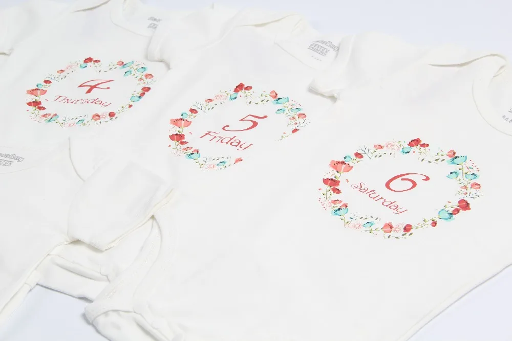 Culbutomind детский Пижамный костюм с короткими рукавами на одну неделю комбинезон 7