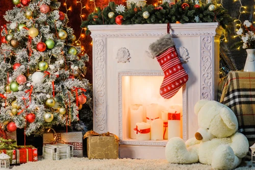 

Vinyl backgrounds Computer Printed children Photography backdrops Christmas Tree Gifts