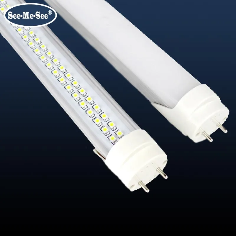 20PCS/Lot 2ft 10W 4ft 1200MM 20W 32W 288PCS Led Chips/PCS AC85-265V Double Row Chip T8 Led Tube Indoor Lighting Fixtures