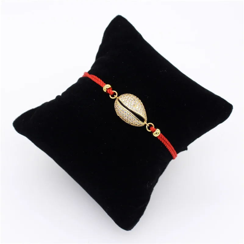 Poshfeel Crystal Sea Shell Charm Bracelet for Women Red String Bracelets &amp Bangles CZ Summer Style Jewelry Gift MBR190031 | Украшения и