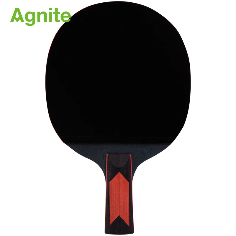 Agnite Table tennis racket Double-sided rubber Rackets for table Beginner training Offensive Racket ping pong 3 Star | Спорт и