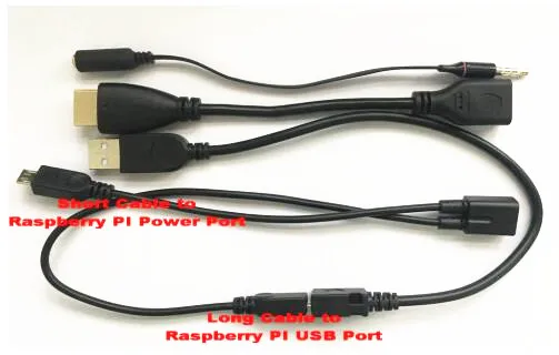 Raspberry PI 3 комплекта кабелей для док станции NEOGEO X HDMI и AV кабель в комплекте|set|set |