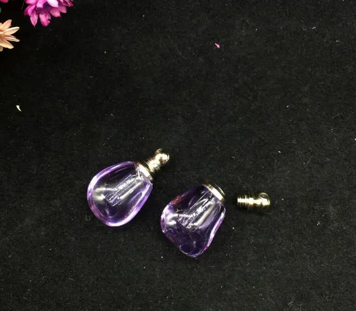 50 шт./лот ожерелье в форме крошечных ножек подвески стеклянный кристалл духи