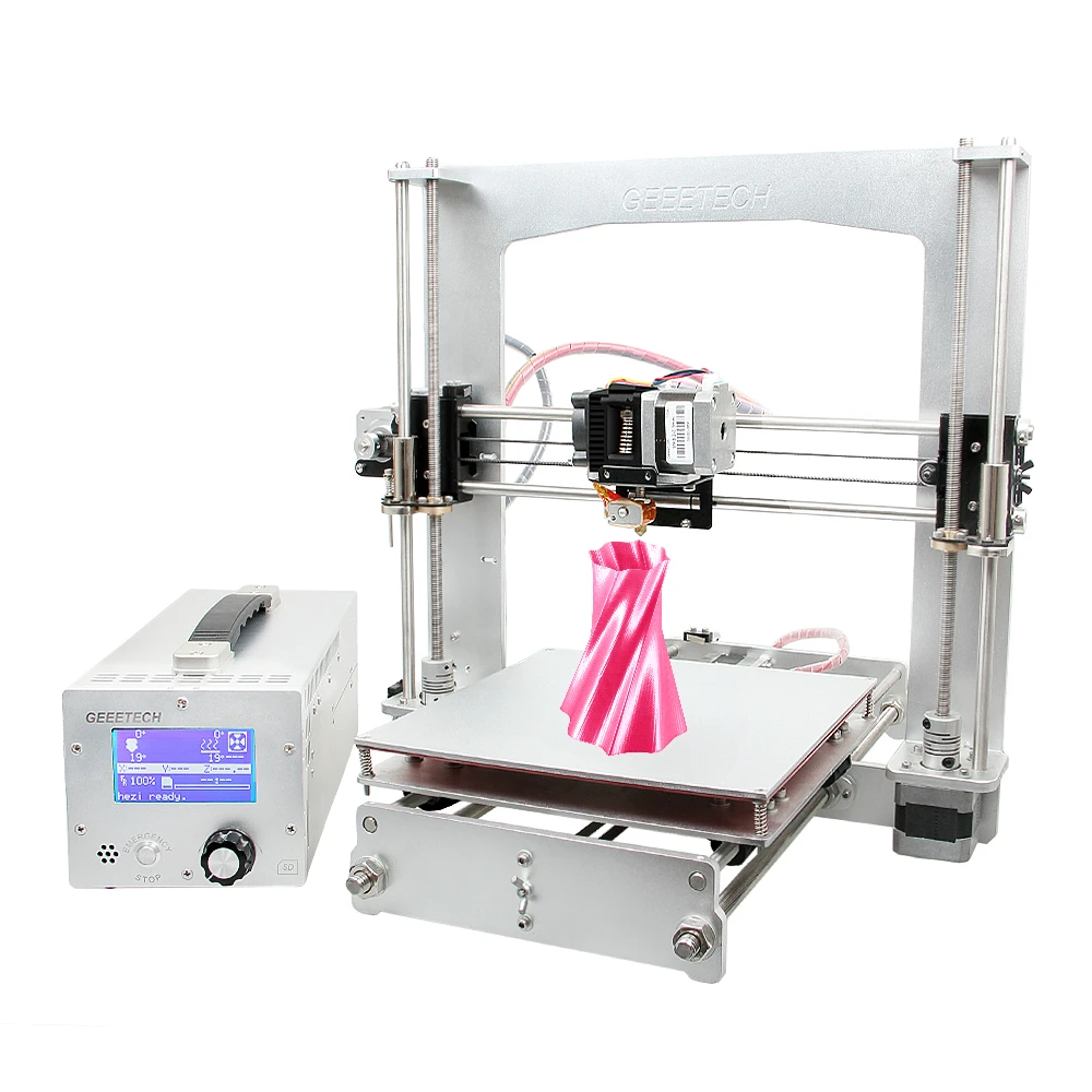 Geeetech все алюминиевые 3d принтер DIY Kit Высокая точность Reprap Prusa i3 с бесплатным