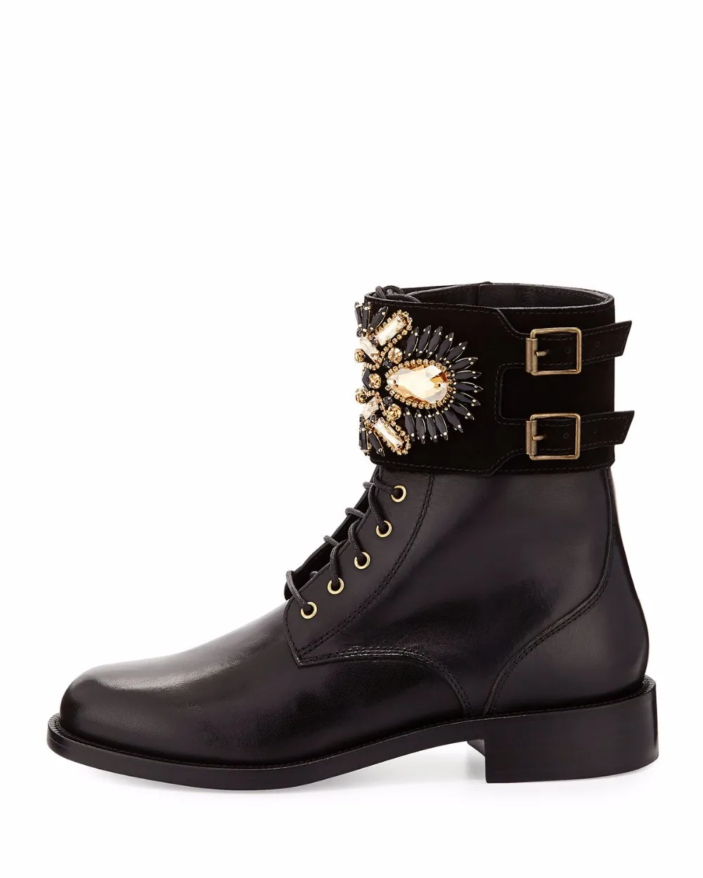 Isastyle 2016 Новая мода на шнуровке и пряжки плоский женской обуви круглый носок