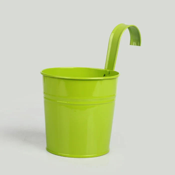 Балкон красочные железной бочки ведро висит горшочки для суккулентов цветочный