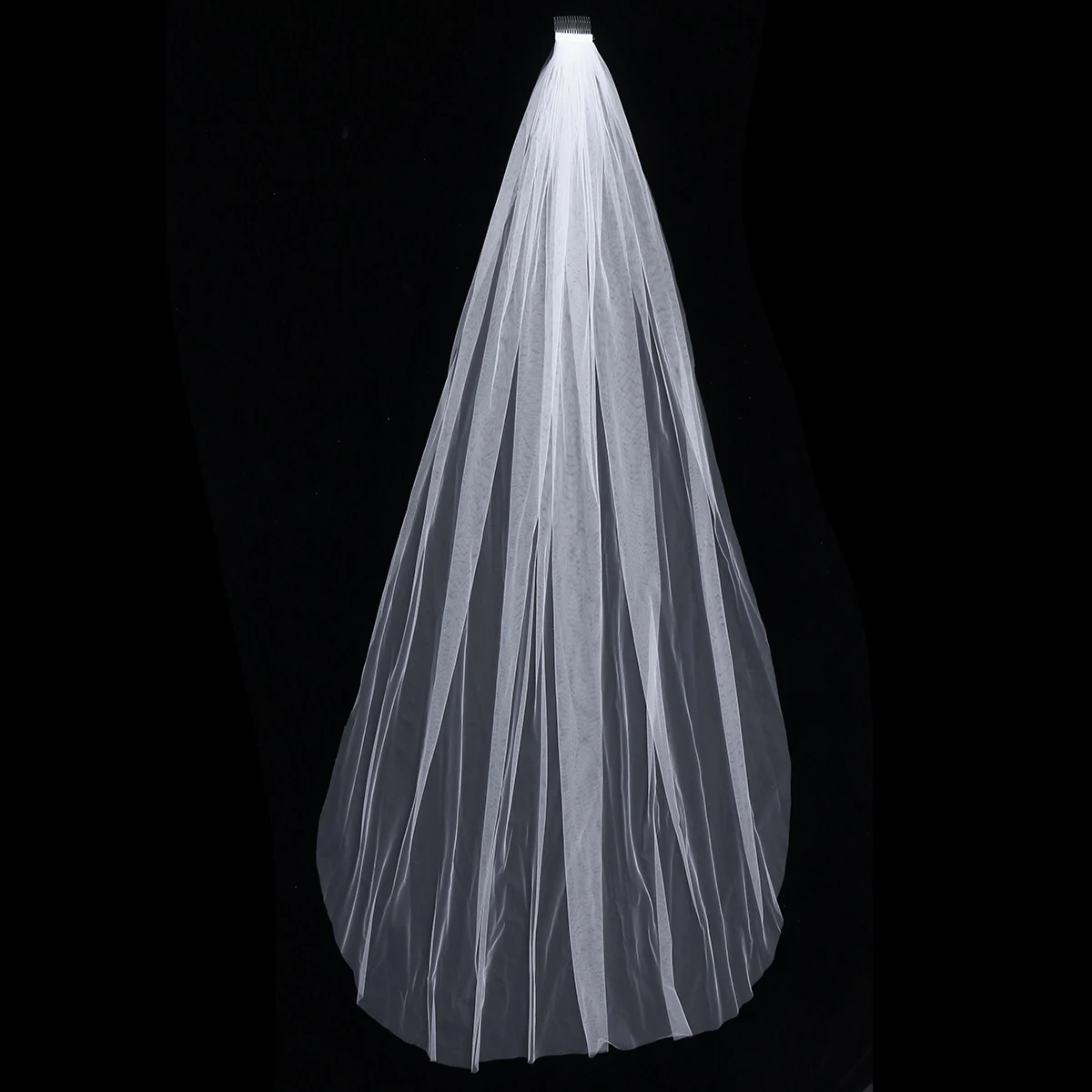 1pc Bridal VeilsLong Single Layer Wedding Veil with Comb Accessories | Свадьбы и торжества