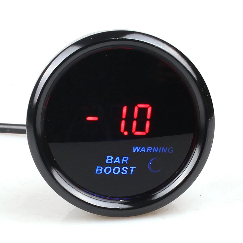 52mm 2inch Led Smoke Lens -1-2Bar Turbo Auto Gauge Boost For 12V Car | Автомобили и мотоциклы
