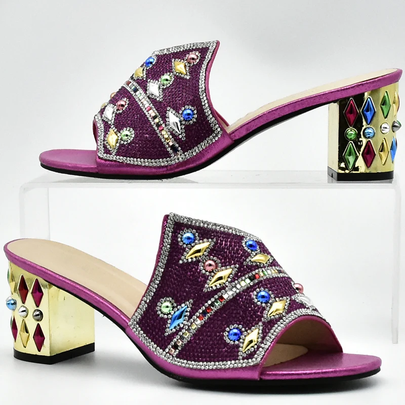 Fuchsia Color African Matching Shoes and Bags Italian In Women for Bag Set Italy | Обувь