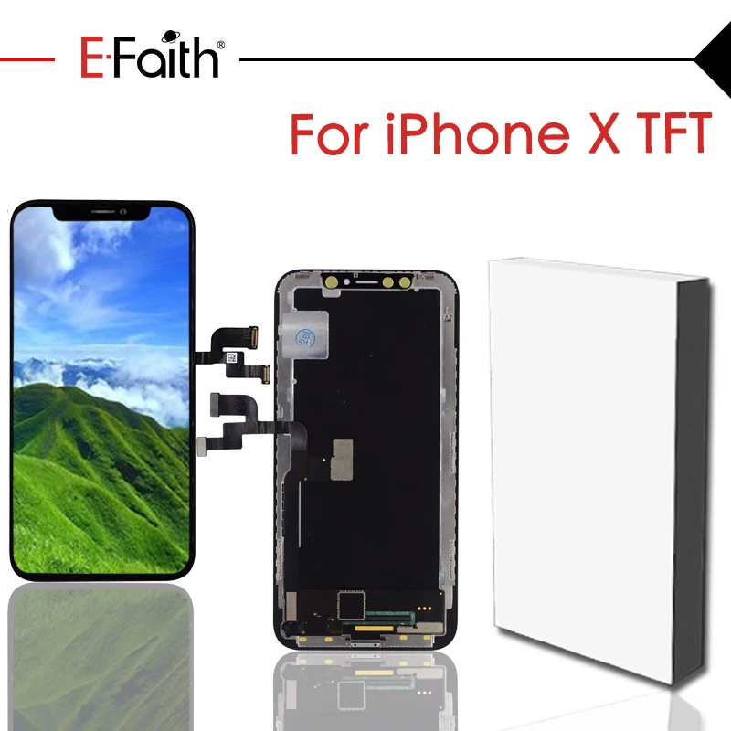 EFaith A+++ GX OEM AMOLED качество lcd Замена или дисплей для iPhone X OLED lcd с кодирующий преобразователь сенсорного экрана в сборе DHL
