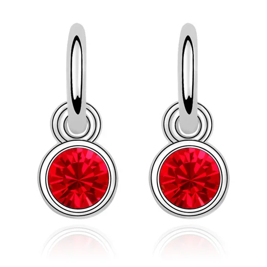Круглые серьги для женщин Bijoux (украшения своими руками) кристаллами от сваровски