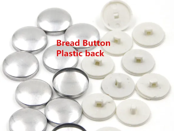 

28L 16mm Fabric Self Covered Button Component Bread Top Flat Plastic Ring/Aluminum Back DIY Handmade Jewelry Accessories