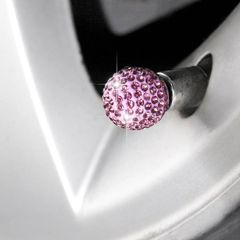 4 шт./партия Универсальный Bling горный хрусталь шин клапан для колеса крышка автомобиля пылезащитный клапан крышка s