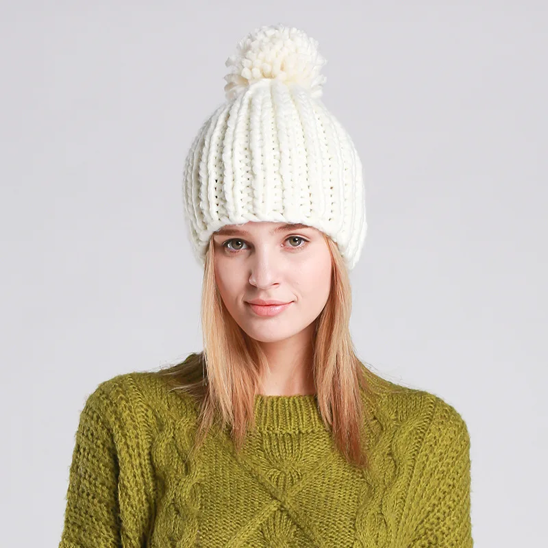 Новинка 2017 женские зимние шапки FURANDOWN шапка с помпоном модные повседневные