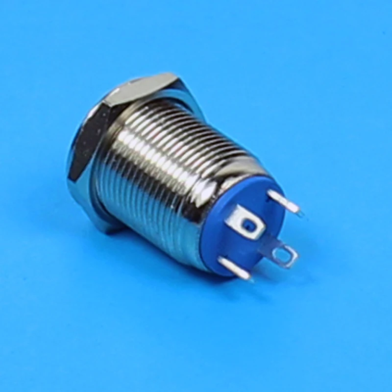 5 шт./лот IB 1221 IP67 12 мм плоский круглый Мгновенный кольцевой выключатель LED