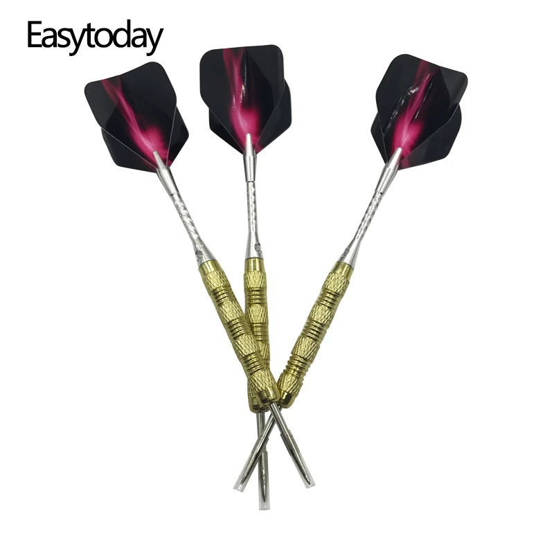Easytoday 3 шт./компл. стальной наконечник дротики профессиональный раздвижной вал с