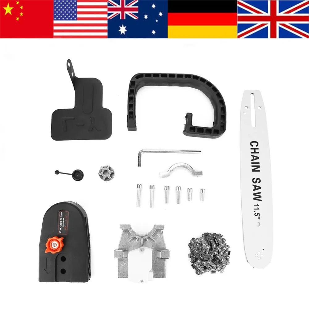 Drillpro модификация 12 дюймовая цепная пила кронштейн изменен угловая шлифовальная машина M10/M14 в для работы по