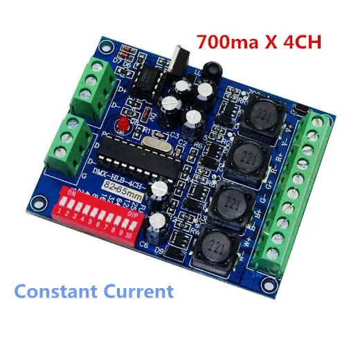 Контроллер светодиодов DMX 4CH RGBW постоянный ток 700 мА высокая мощность 4-канальный