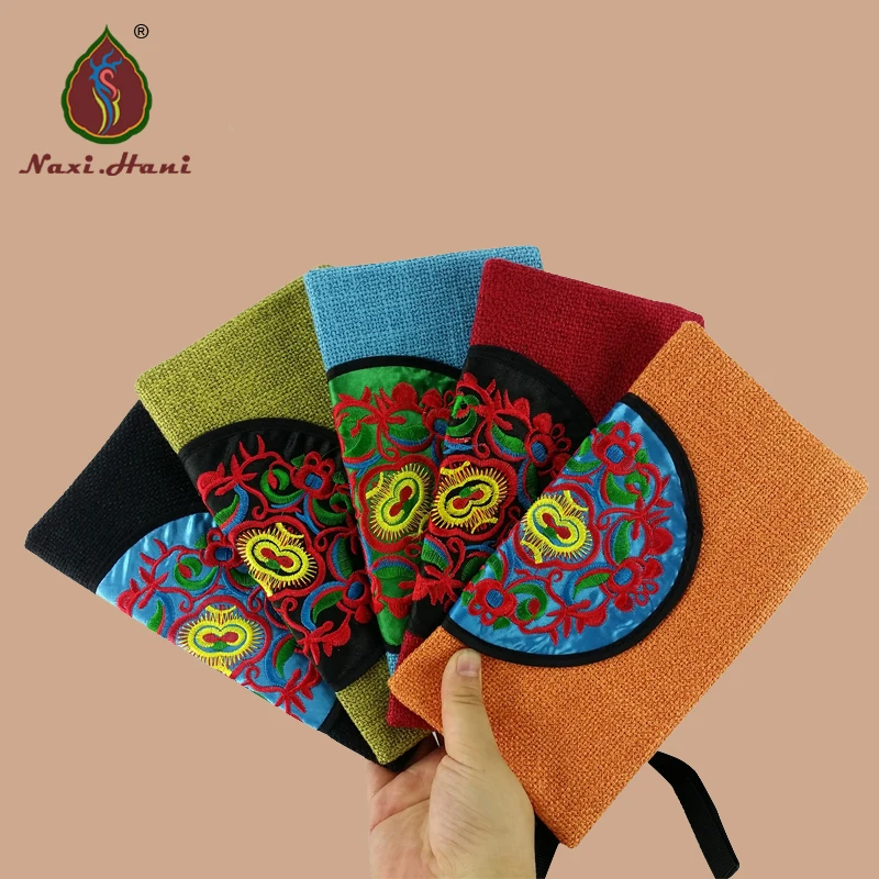 Этнические повседневные сумки клатчи с вышивкой брендовые Винтажные льняные