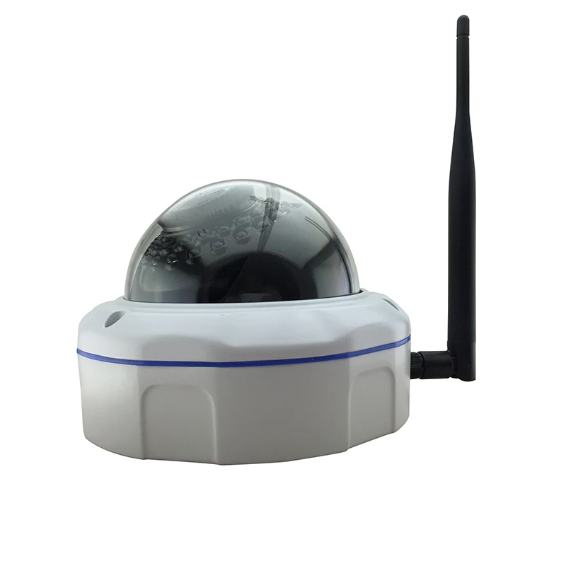 Беспроводная купольная аудио камера Wi Fi IP 720 P 1.0мп HD сетевая видеонаблюдения