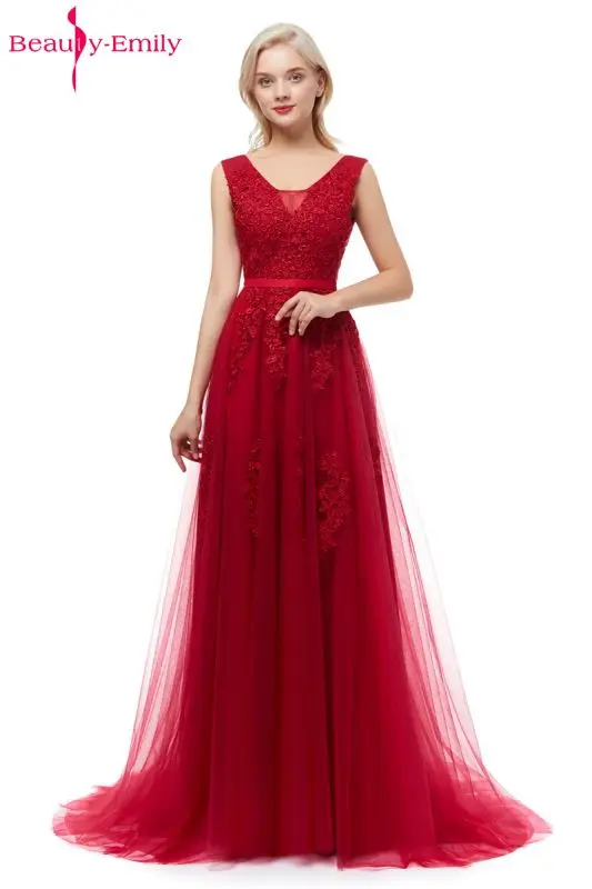 wine red Сексуальные длинные вечерние кружевные платья с открытой спиной Элегантное вечернее платье в пол на свадебную вечеринку и выпускной - Цвет: wine red
