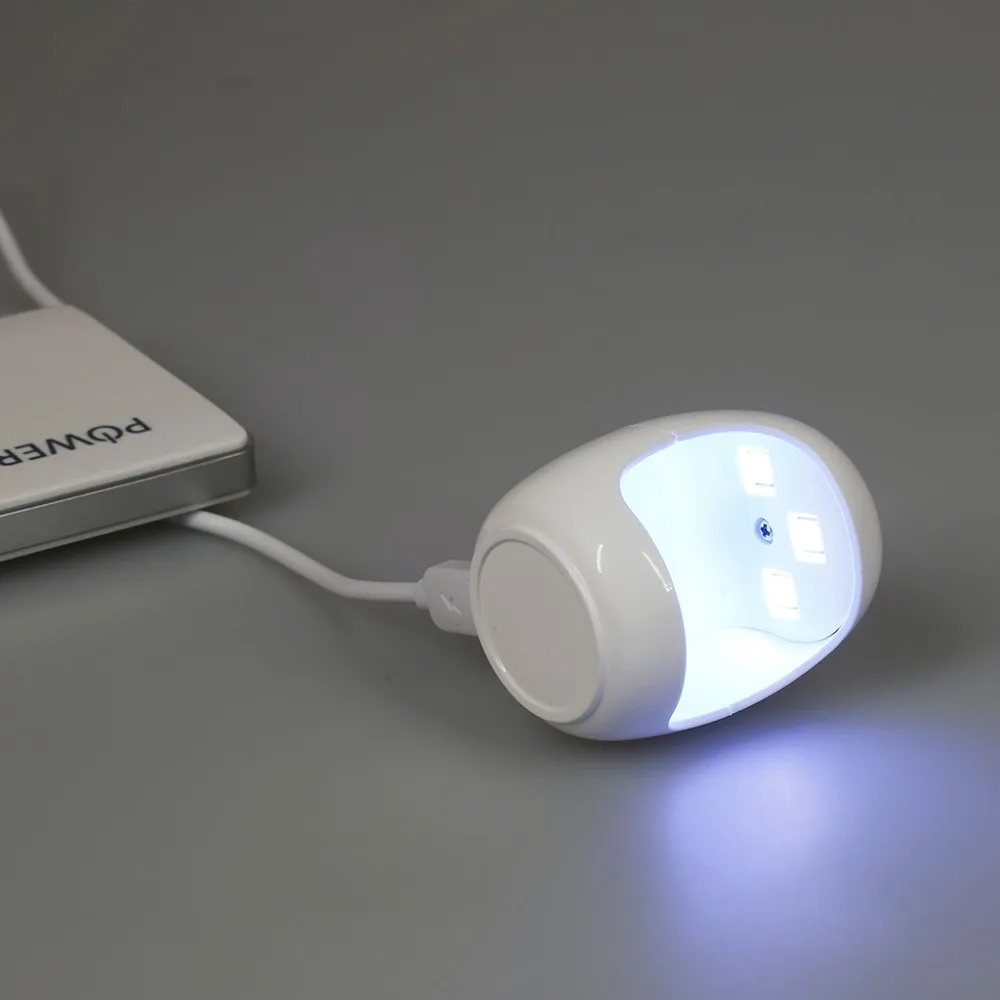 Новые 3 Вт УФ светодиодная лампа для сушки ногтей Micro USB гели маникюр машинка
