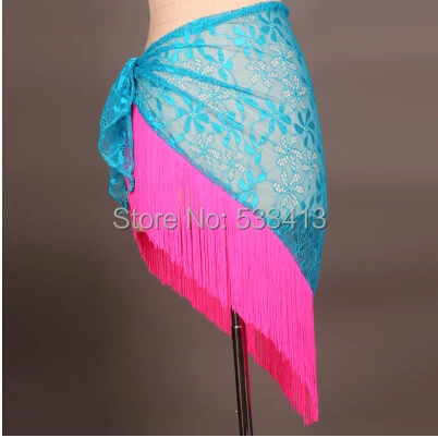 Костюм для латинских танцев кружевная юбка с кисточками Короткая женщин