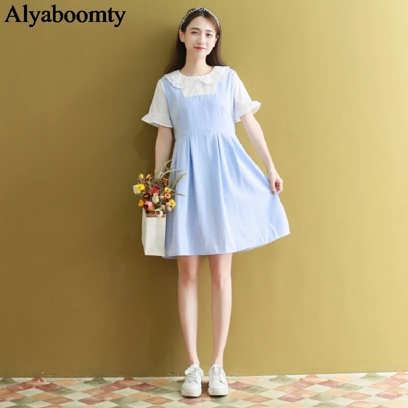 Женское клетчатое платье с воротником Питер Пэн | Женская одежда