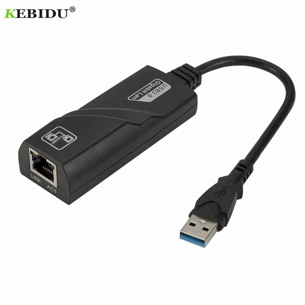 Прямая поставка проводной сетевой адаптер USB 3 0 для Gigabit Ethernet RJ45 LAN (10/100/1000) Мбит/с