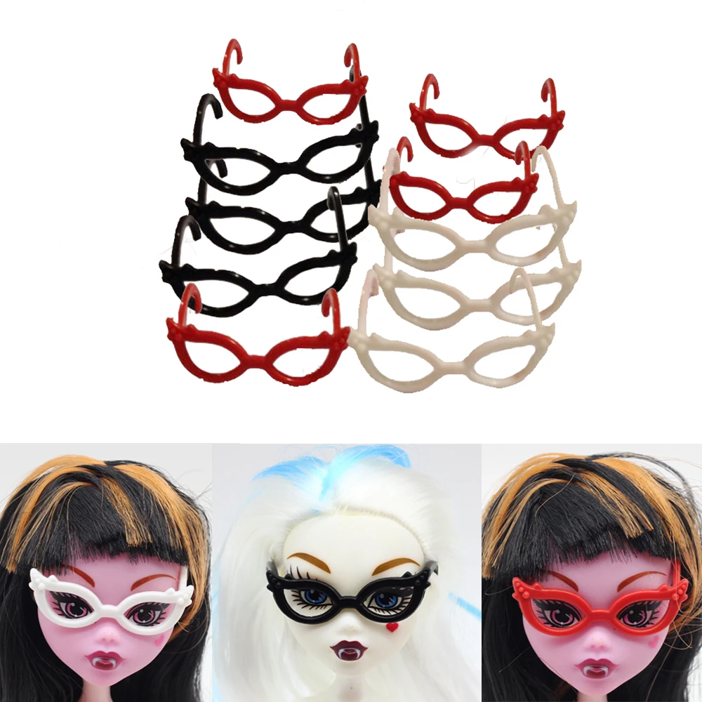 10 шт./компл. аксессуары для кукол мини пластиковые очки высоких куклы-Барби 1/6