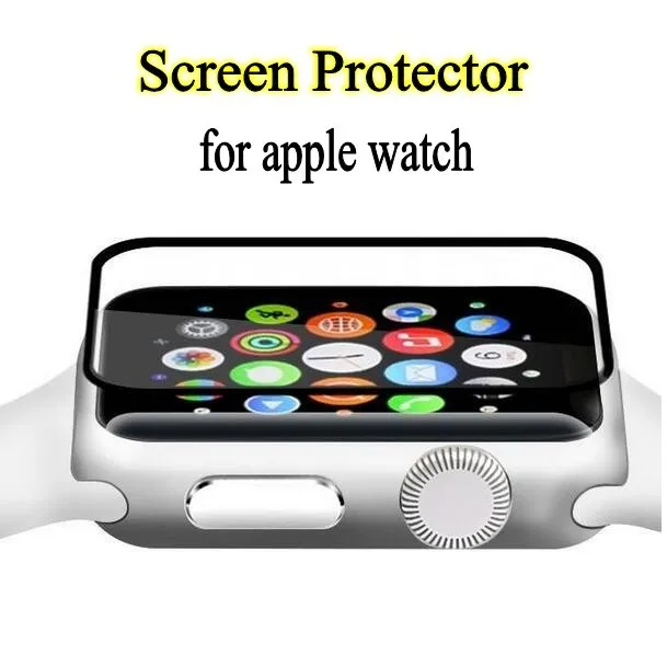 Защитная пленка для экрана Apple Watch SE Series 6 5 4 3 из закаленного стекла 40 мм 44 38 42 фото |