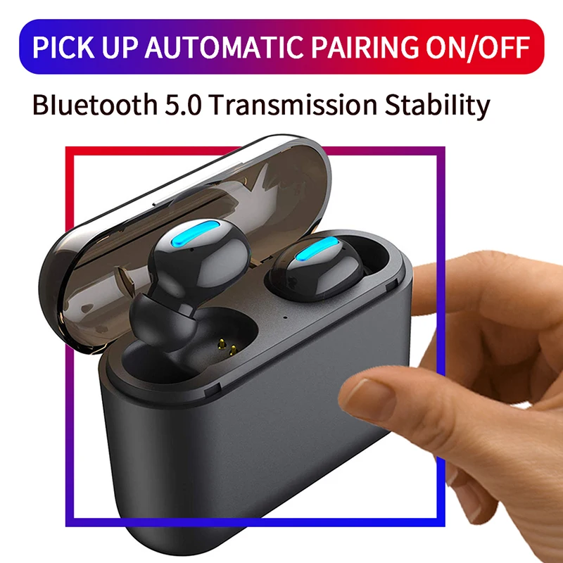 Наушники вкладыши Bluetooth 5 0 + EDR Спортивная мини гарнитура TWS Auricolare для игр