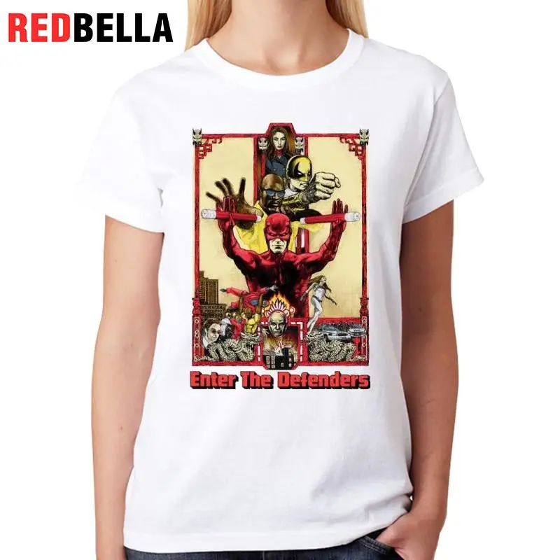REDBELLA женская одежда Harajuku героев мультфильмов дизайн американский народного