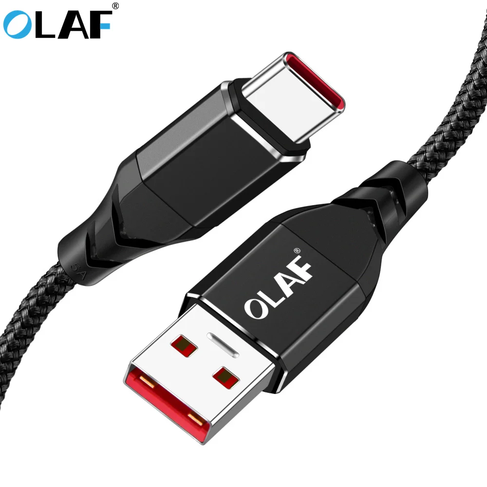 Олаф 5A usb type C кабель для быстрой зарядки для huawei P20 Lite Pro для Xiaomi Mi 8 Usb C кабель для передачи данных Шнур для samsung S8 S9 Note 8 9