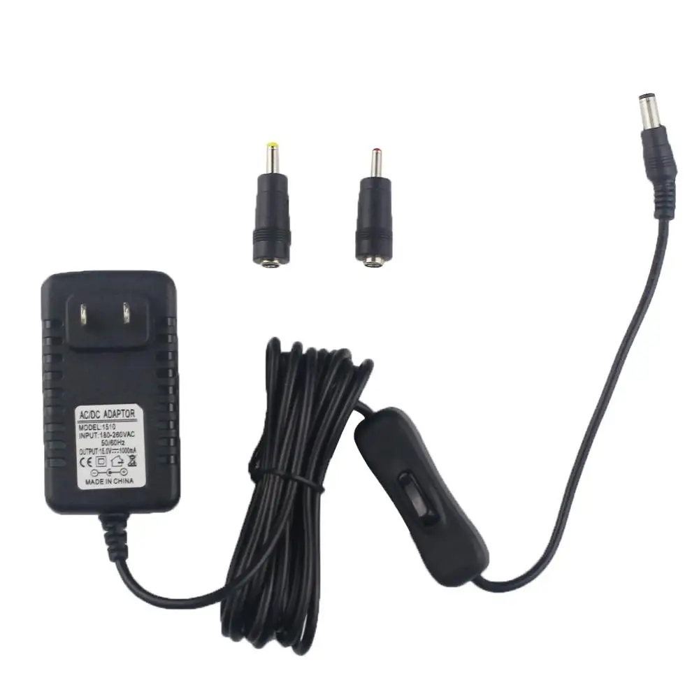 

15V 1A 1000mA Power Supply Universal Compatible Adapter 5.5mm x 2.5mm / 2.1mm Switching Power Supply Charger
