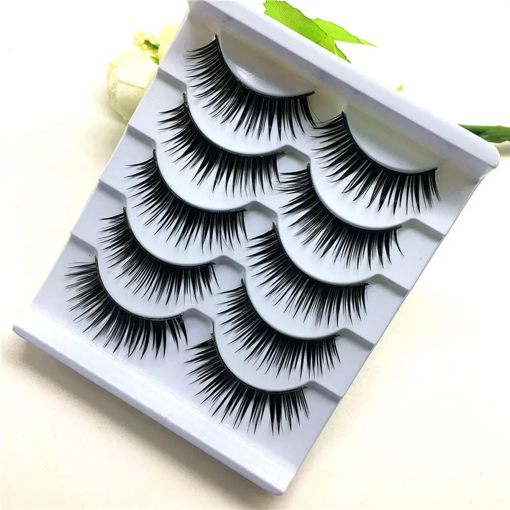 Ресницы Накладные черные мягкие 5 пар | Красота и здоровье