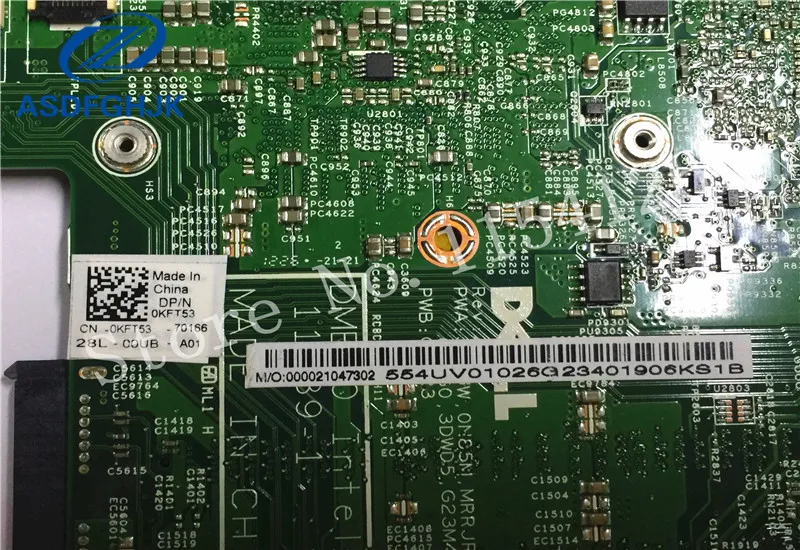Материнская плата для ноутбука Dell Inspiron 14z 5423 материнская KFT53 0KFT53 CN DDR3 SR0CV