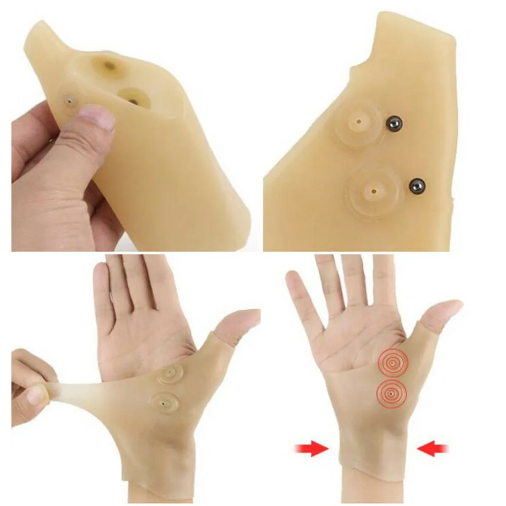 

2pcs Magnetic Therapy Wrist Hand Thumb Support Pressure Corrector Pain Relief