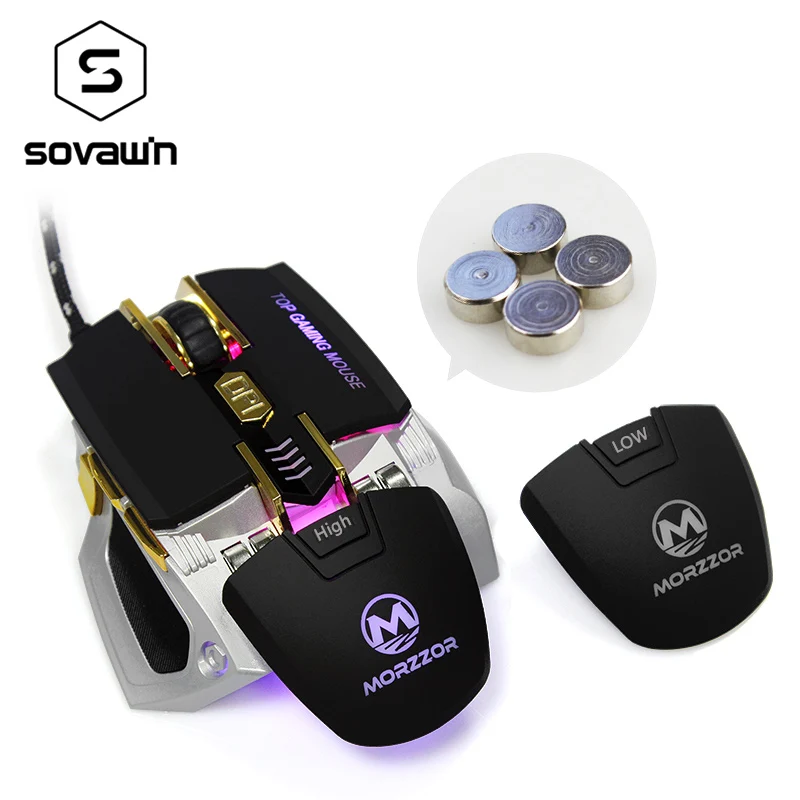 Sovawin MZ19 игровой Мышь 4000 Точек на дюйм программирования Профессиональный 7 Кнопка