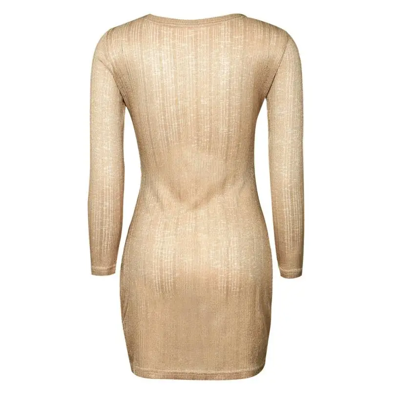 Женское Сетчатое Прозрачное платье с разрезом и длинным рукавом вечерние