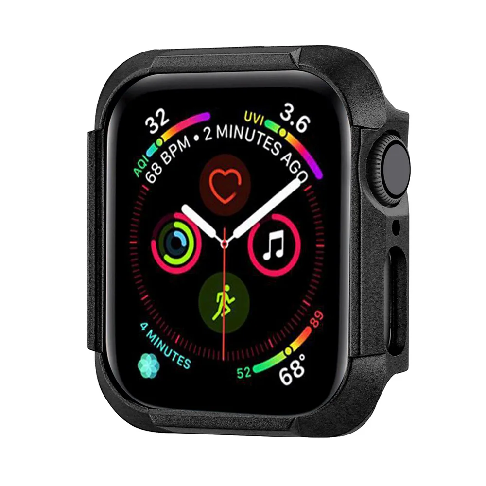 PC защитный чехол для Apple Watch Series SE/6/5/4 противоударный рамка iWatch 40 мм 44 Высокое