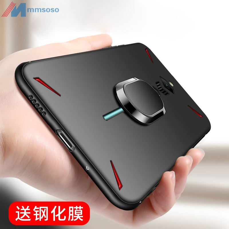 Чехол для ZTE Nubia Red Magic 3 мягкий чехол Magic3 магнитный автомобильный с кольцом пальца |