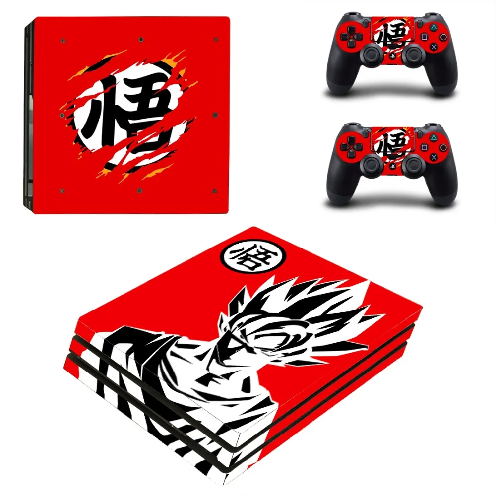 Аниме Dragon Ball Super PS4 Pro наклейка на кожу Виниловая для Sony Playstation 4 консоль и 2