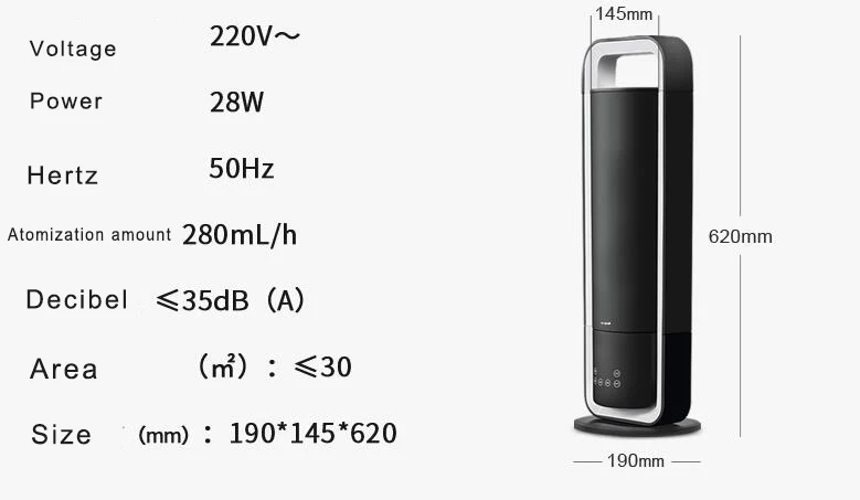

220V 2 Machines Available Air Humidifier Intelligent Mechanical Available Air Humidifier 5L Big Capacity Aromatherapy Oil